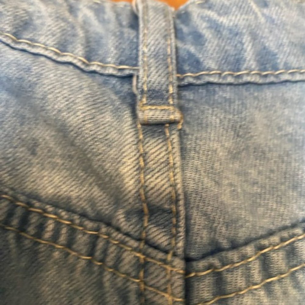 Shein Heart  print Jeans size large wide leg - Picture 8 of 13